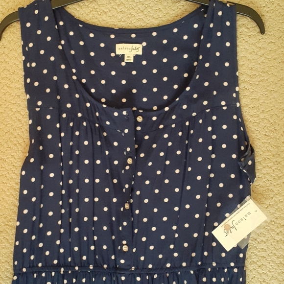 Polka Dot Sleeveless Dress - Picture 2 of 7